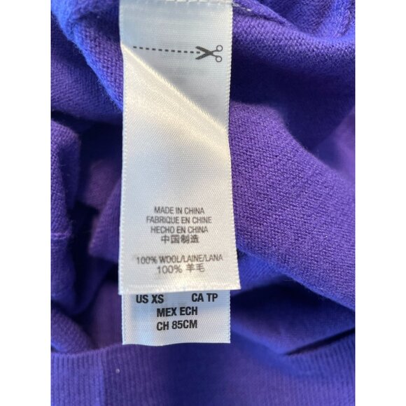 Juicy Couture Purple Bow Back Cardigan XS Sweater 100% Wool Cottagecore Bows Y2K - Picture 7 of 14